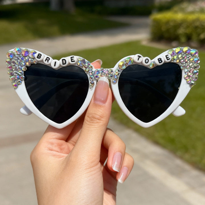 Glamorous Heart-Shaped Bridal Sunglasses Kalsten