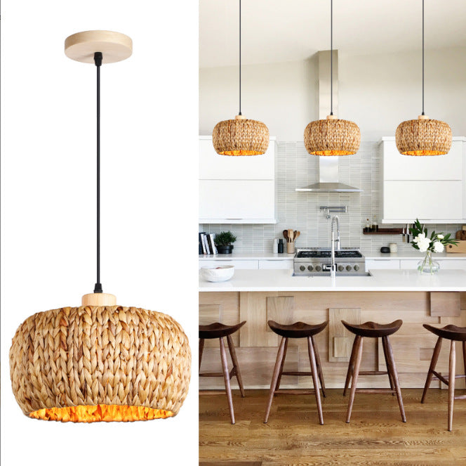 Hanging light made of braided material Kalsten