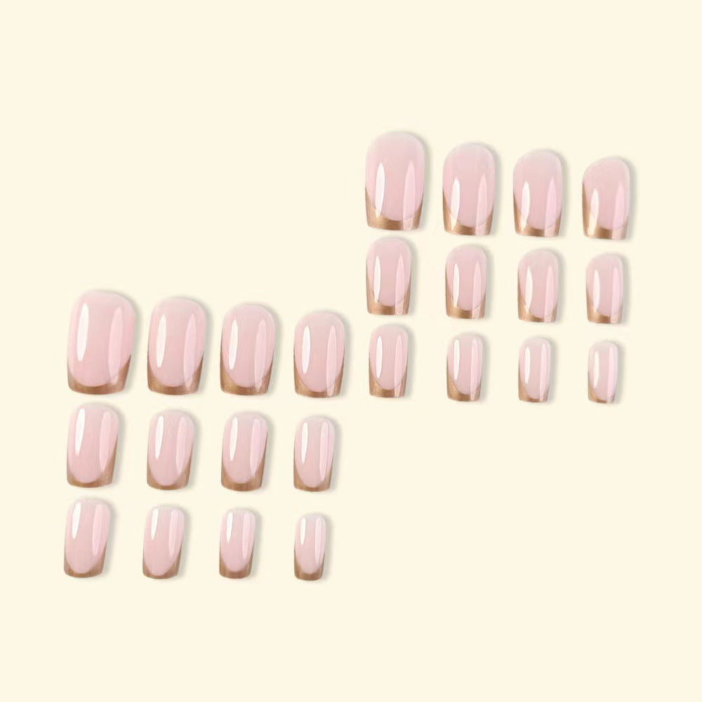 Elegant artificial nails with gold accents Kalsten