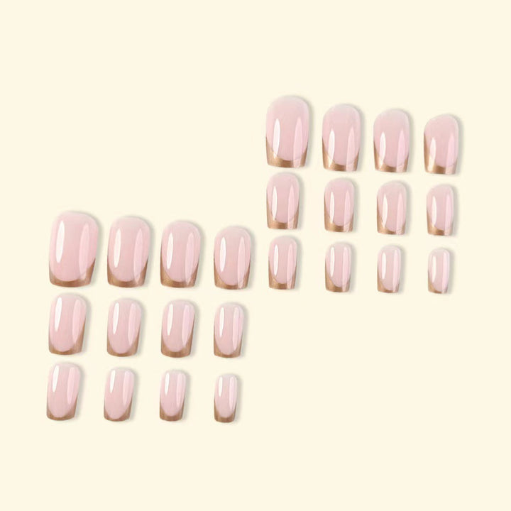 Elegant artificial nails with gold accents Kalsten