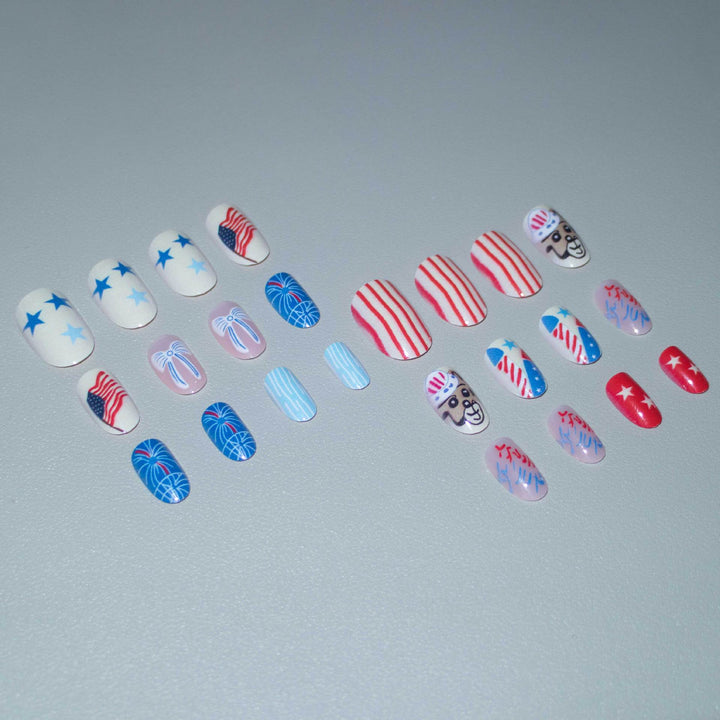 Creative Independence Day Nail Art Set
