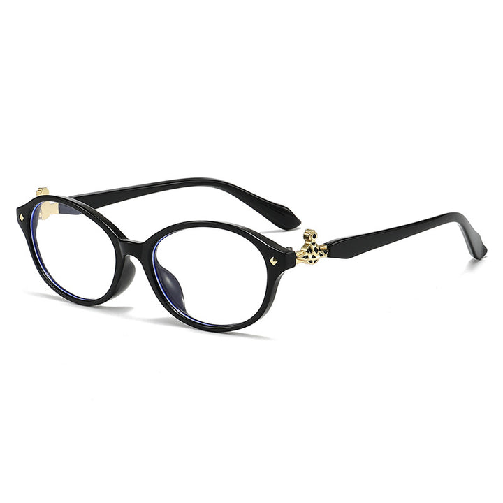 Women's fashionable optical glasses in elegant oval design with golden accents Kalsten