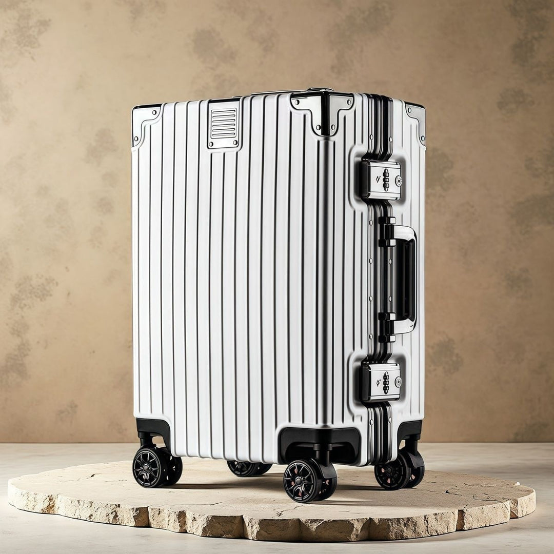 Hard Shell Trolley With Double Safety Lock And Silent 360-Degree Wheels Kalsten