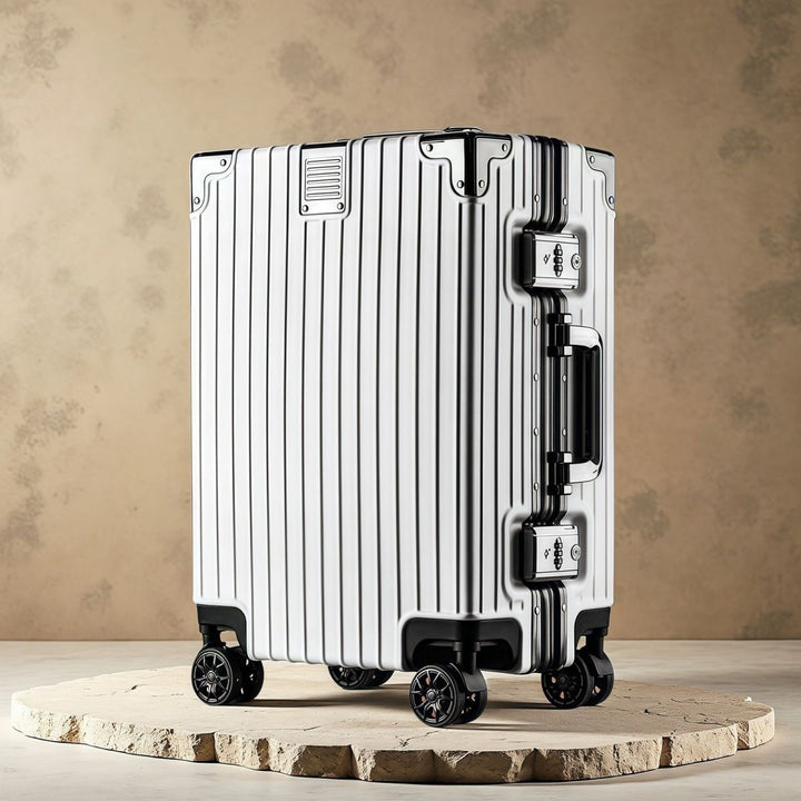 Hard Shell Trolley With Double Safety Lock And Silent 360-Degree Wheels Kalsten