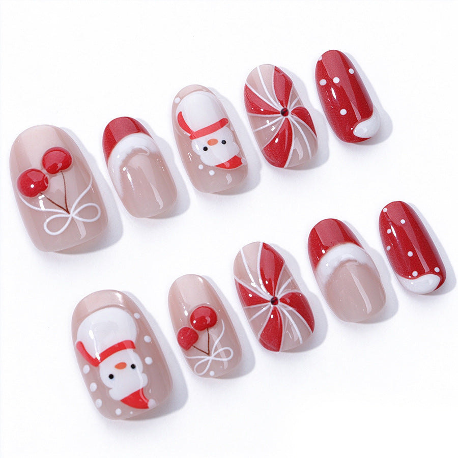 Christmas Themed Press-On Nails Kalsten