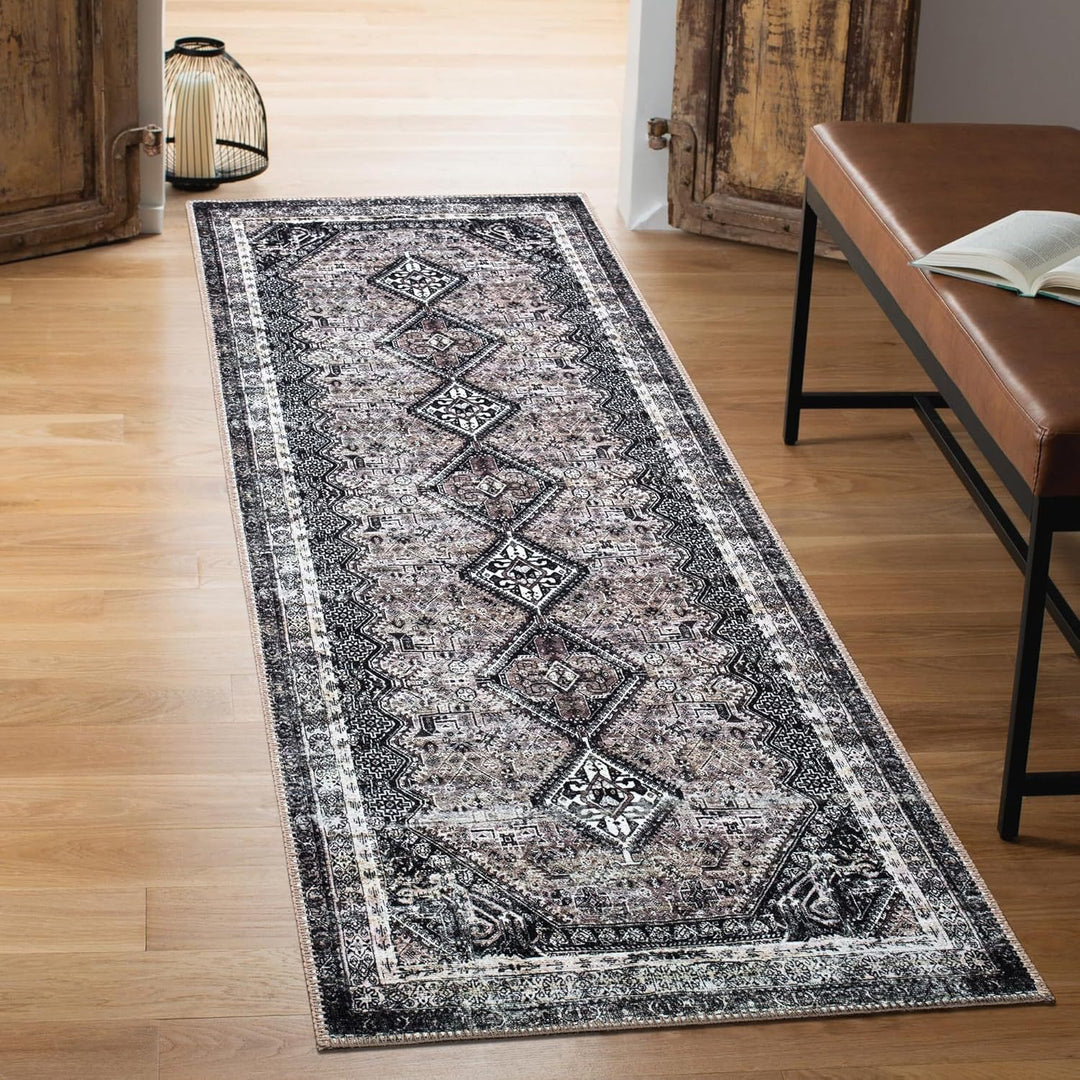 Floral Pattern Kitchen Runner Mat
