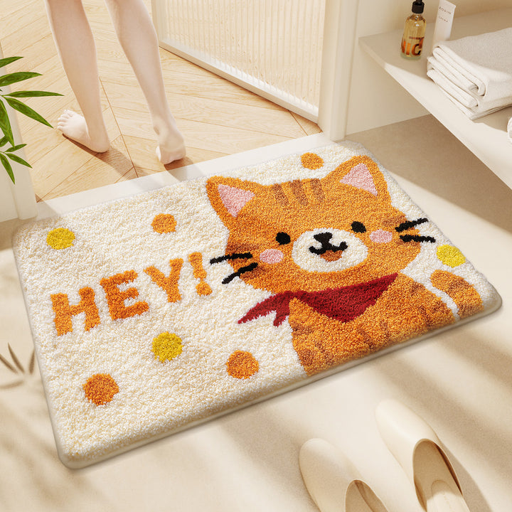 Cute Cartoon Cat Bath Rug Kalsten