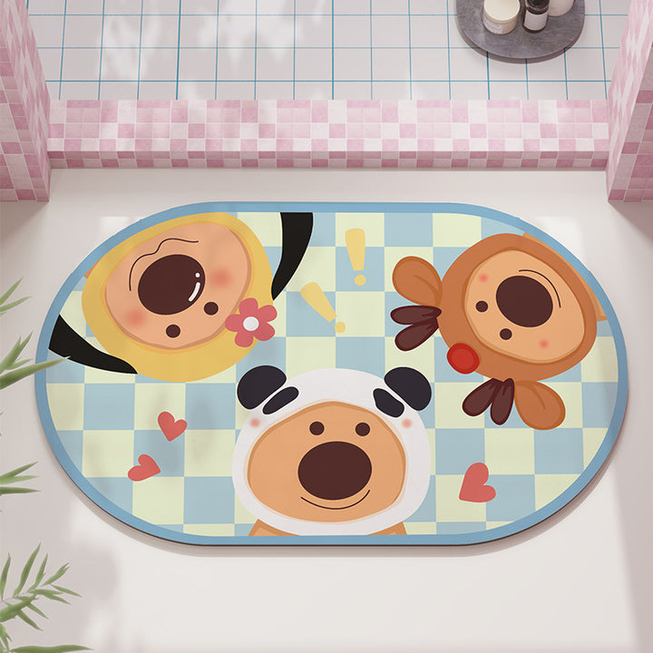 Fun-Themed Bath Mat Kalsten