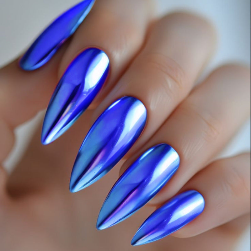 Elegant Glossy Almond-Shaped Press-On Nails Kalsten