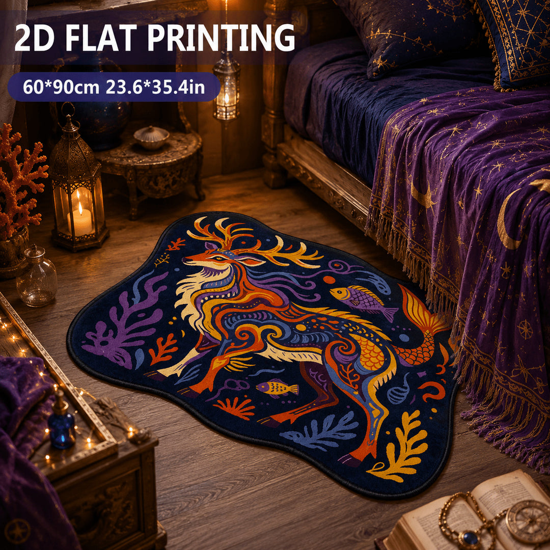 Cat-Themed Decorative Rug