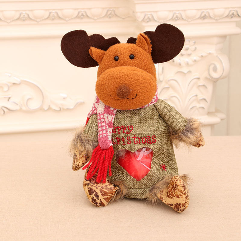 Plush Holiday Moose Figurine Kalsten