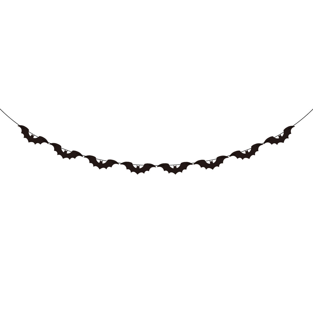 Halloween garland with bat motif
