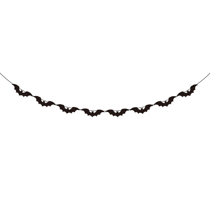 Halloween garland with bat motif