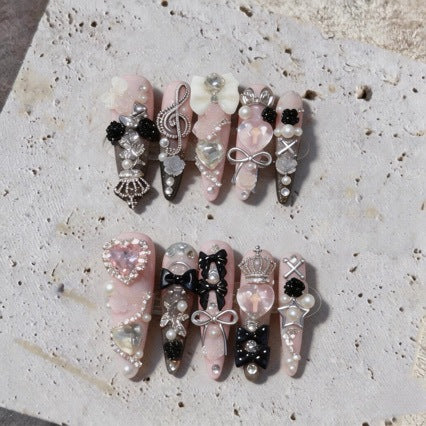 Elegant Decorative Press-On Nail Collection