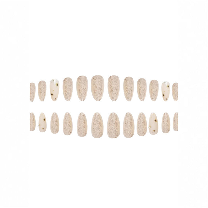 Glittering Almond-Shaped Press-On Nails Kalsten