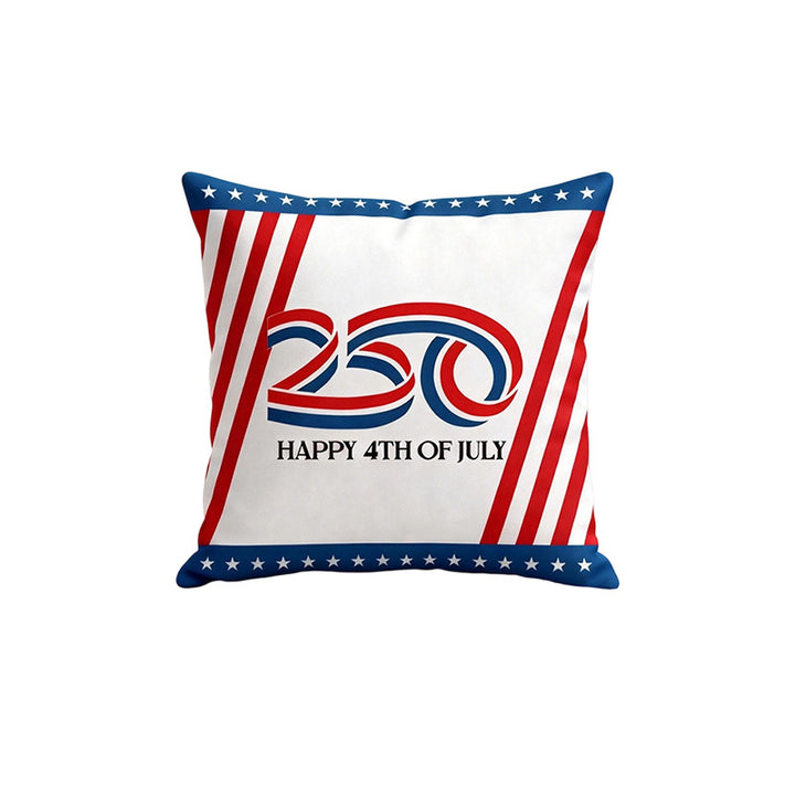 Decorative Throw Pillow with Patriotic Design