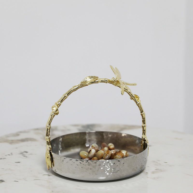 Decorative Serving Bowl with Elegant Handle