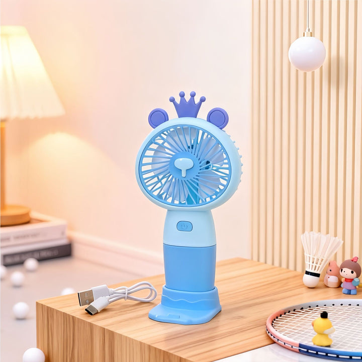 Ladies Portable Hand Fan with Cute Rabbit Design Kalsten