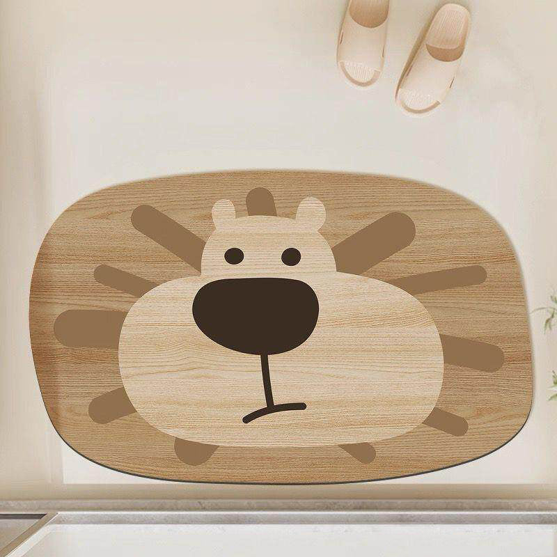 Cute Animal-Themed Bathroom Mat