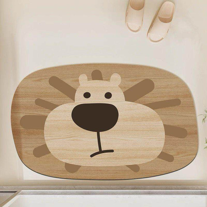Cute Animal-Themed Bathroom Mat