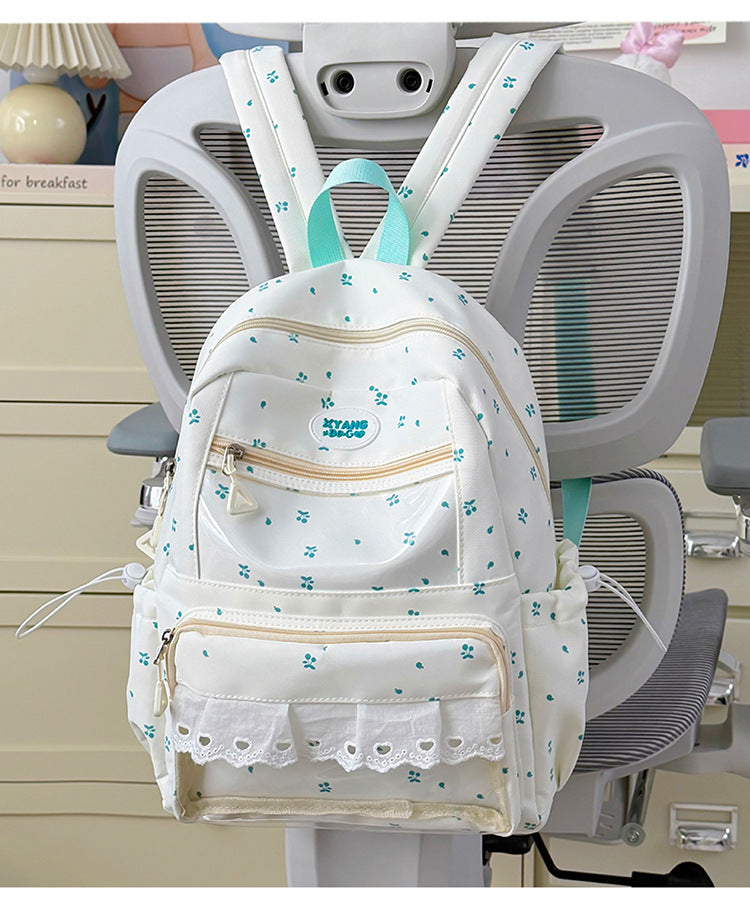 Playful Embroidered School Backpack Kalsten