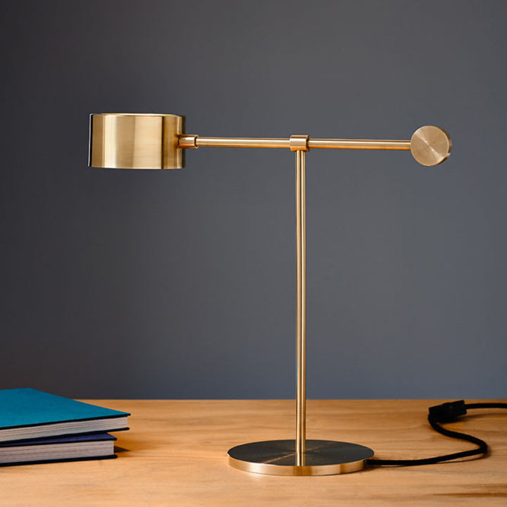 Adjustable Brass Table Lamp