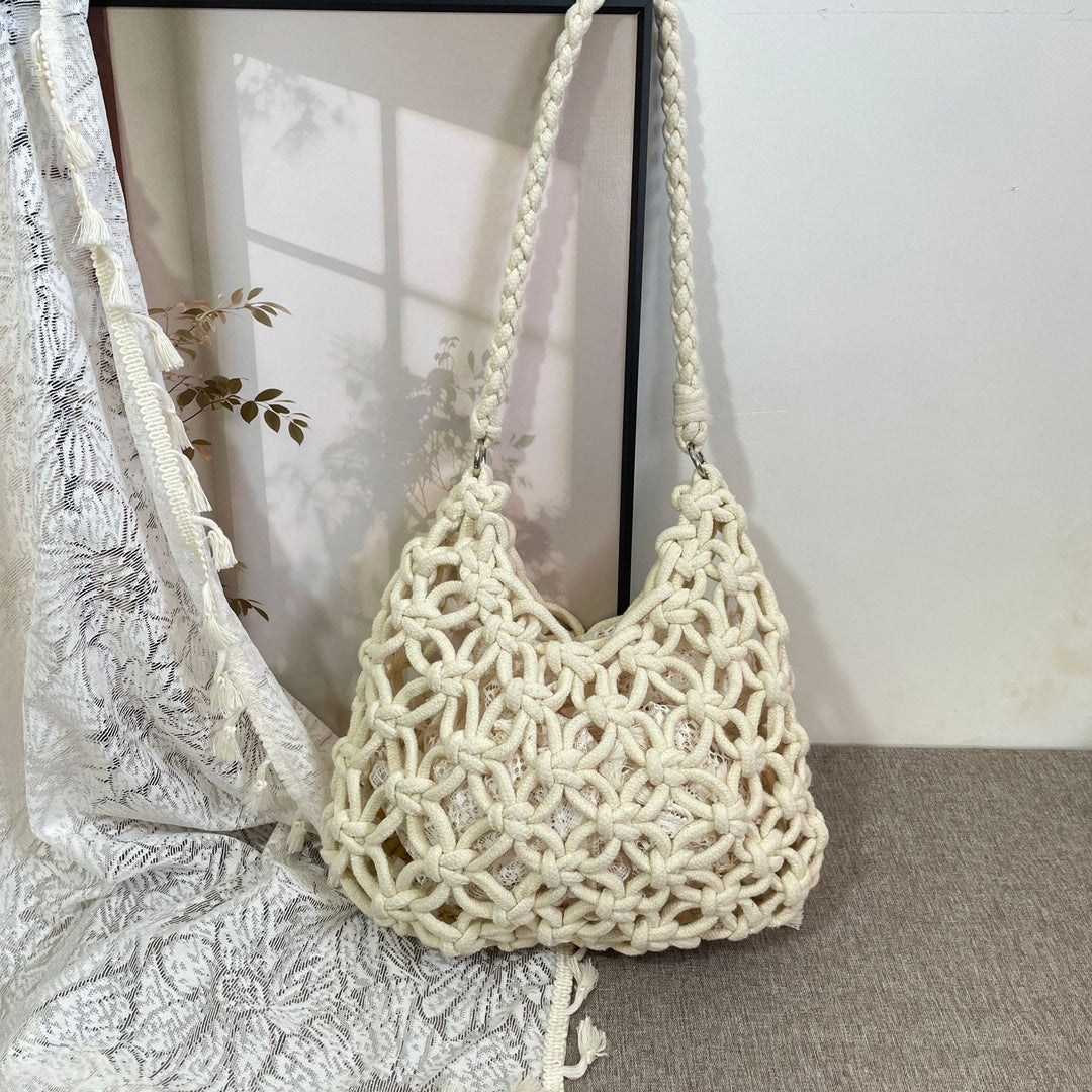 Hand-knotted Woven Shoulder Bag Kalsten