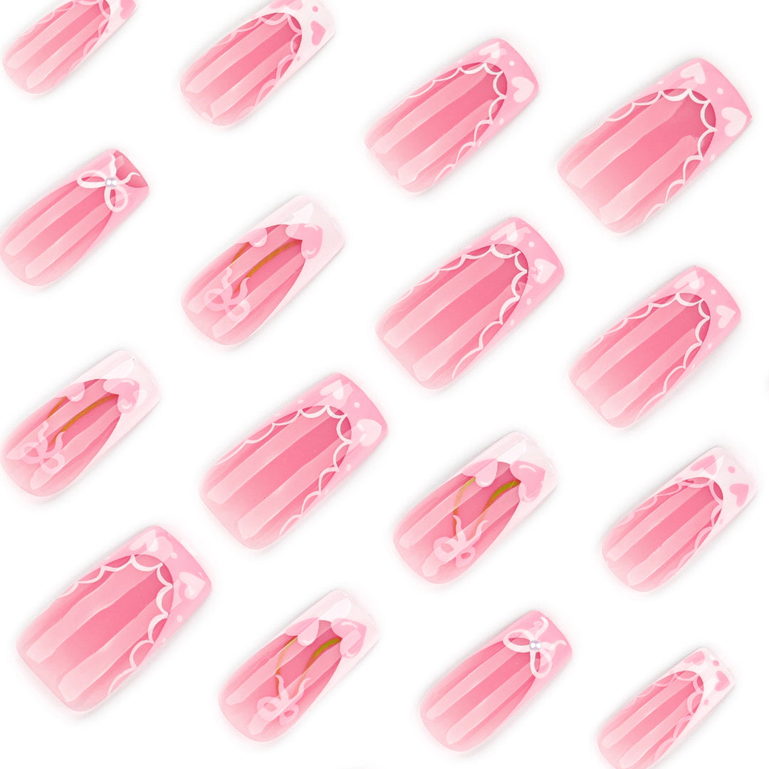 Artistic Nail Extensions with Playful Floral Design Kalsten