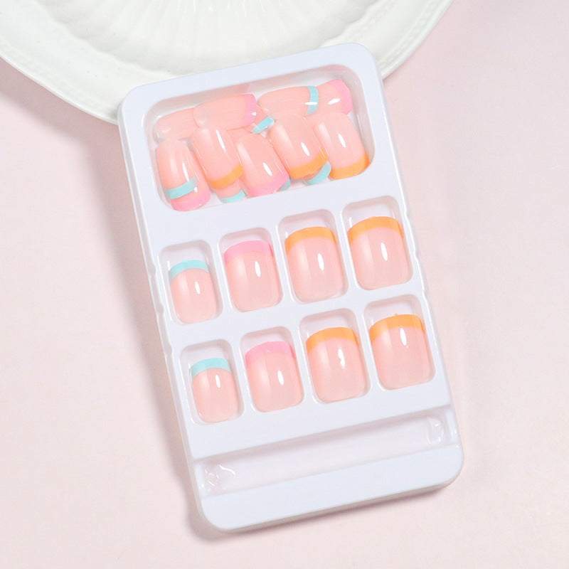 Premium Gradient French Tip Press-On Nail Set Kalsten