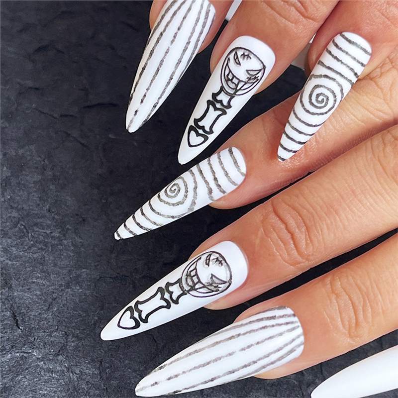 Artistic Thematic Press-On Nail Enhancements Kalsten