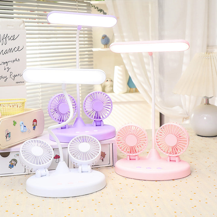 Ladies Multifunctional Table Lamp with Integrated Fans Kalsten