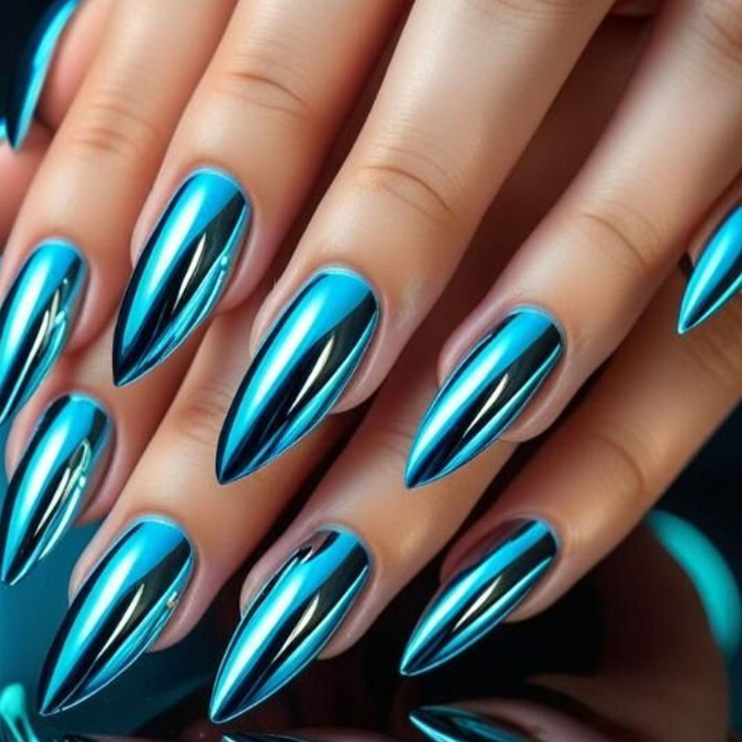 Artifical nails with Faceted Design Kalsten