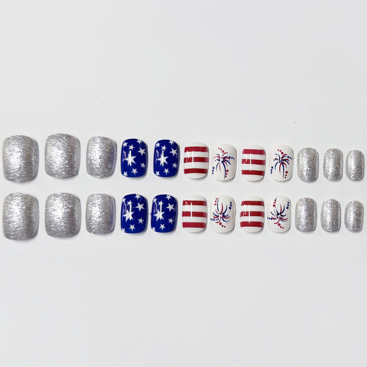 Festive Firework and Star Nail Art Set Kalsten