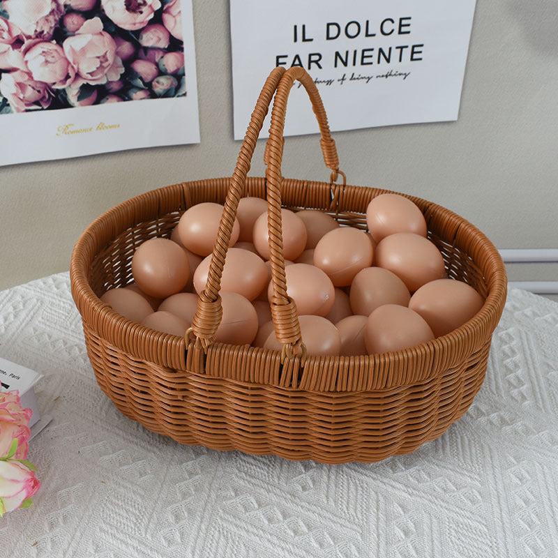 Handcrafted Woven Storage Basket with Lid Kalsten