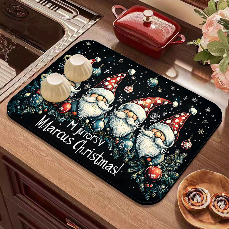 Holiday-Themed Kitchen Mat