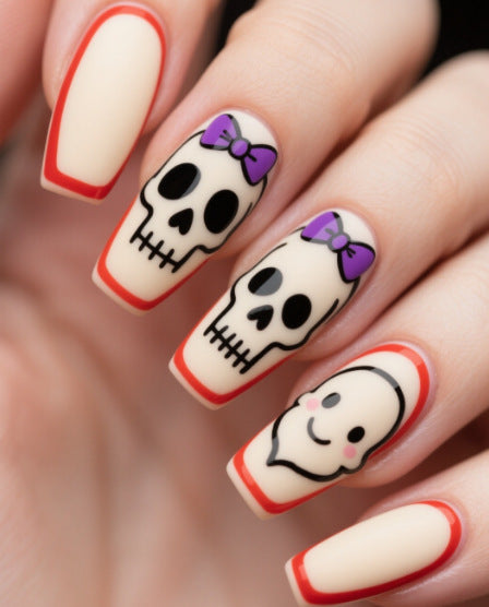 Artistic Halloween-Themed Nail Art Kalsten