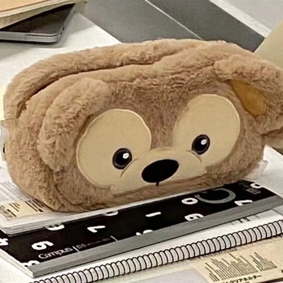 Plush Bear-Themed Pencil Organizer
