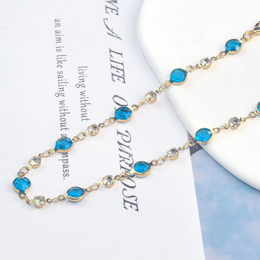 Elegant Stone Rhinestone Necklace Kalsten