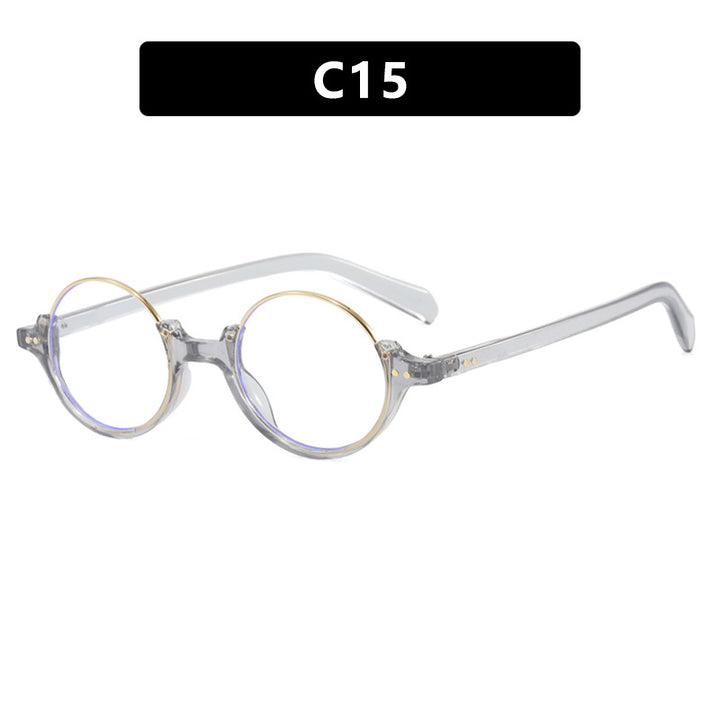 Women's round sunglasses with elegant plastic frame Kalsten