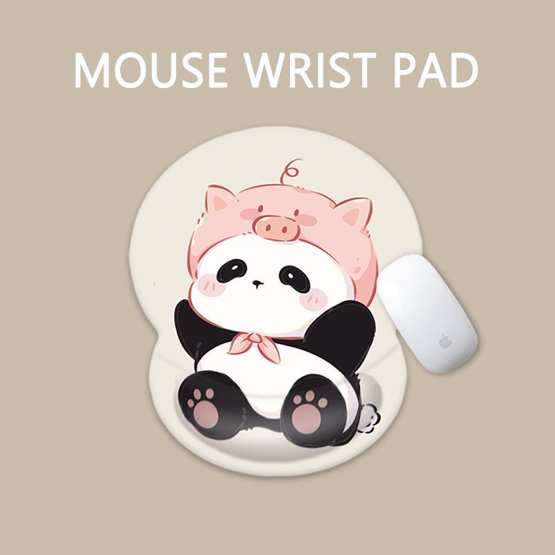 Cute Panda-Themed Gaming Mouse Wrist Pad