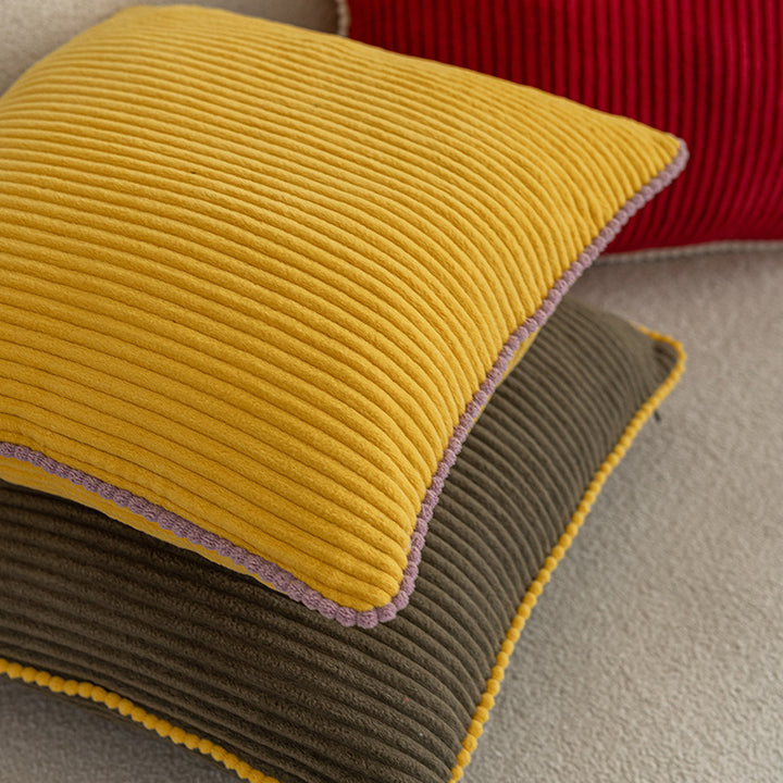 Textured Corduroy Decorative Pillow