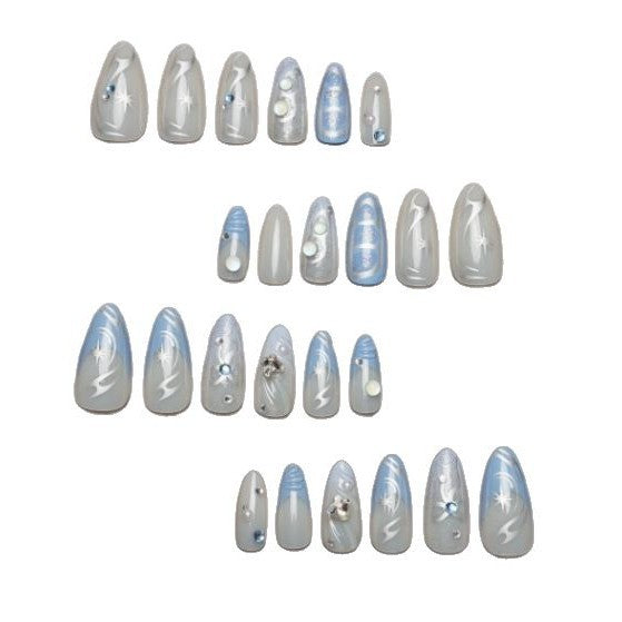 Artistic Stiletto Nail Art Enhancements Kalsten