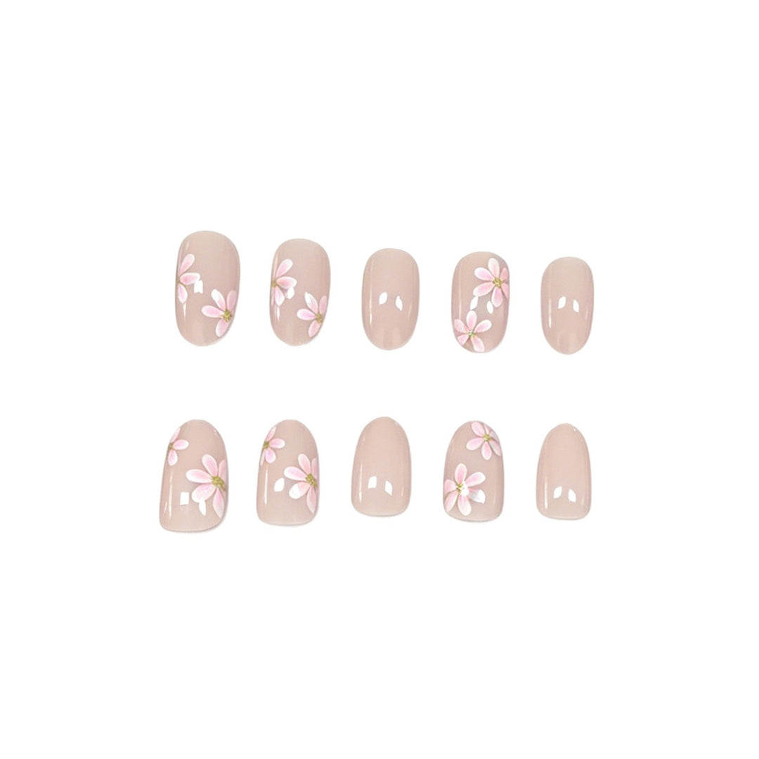 Floral-Inspired Press-On Nail Enhancements Kalsten