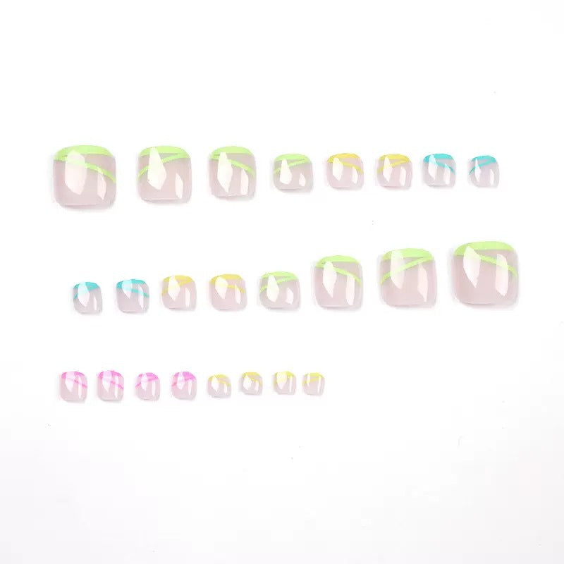 Nail art set with creative neon decorations Kalsten