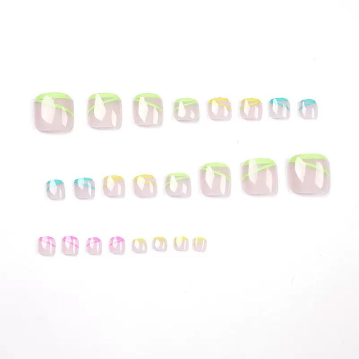 Nail art set with creative neon decorations Kalsten