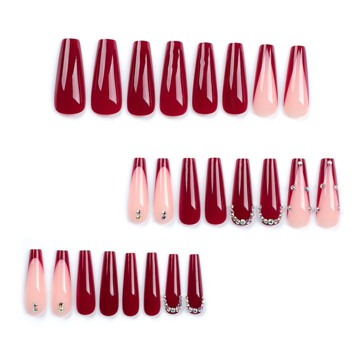 Glamorous artificial nails with elegant accents Kalsten