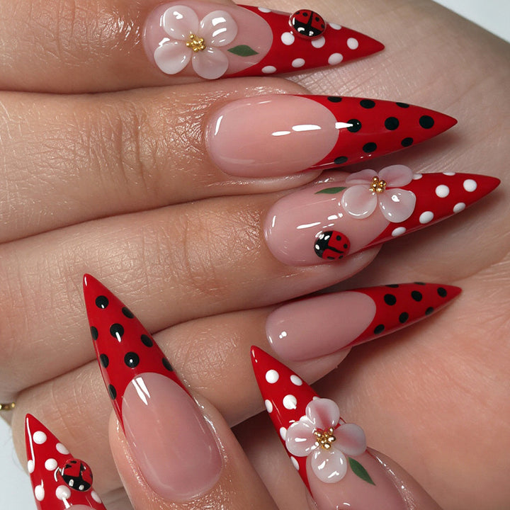 Elegant Floral Nail Art Design Kalsten