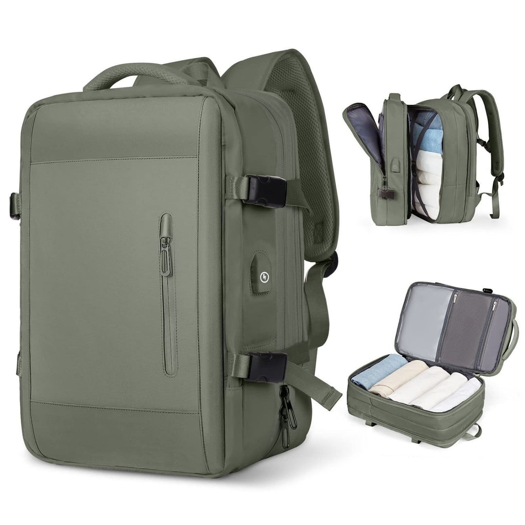 Multifunctional Laptop Backpack with USB Charging Port and Water-Repellent Material Kalsten