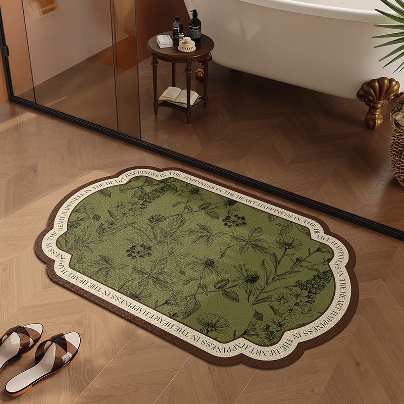 Floral Embellished Area Mat Kalsten