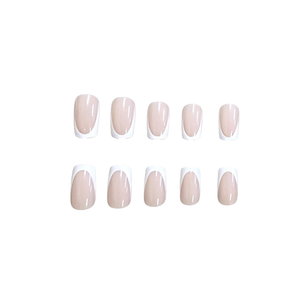 Classic French Tip Nail Art Extensions Kalsten